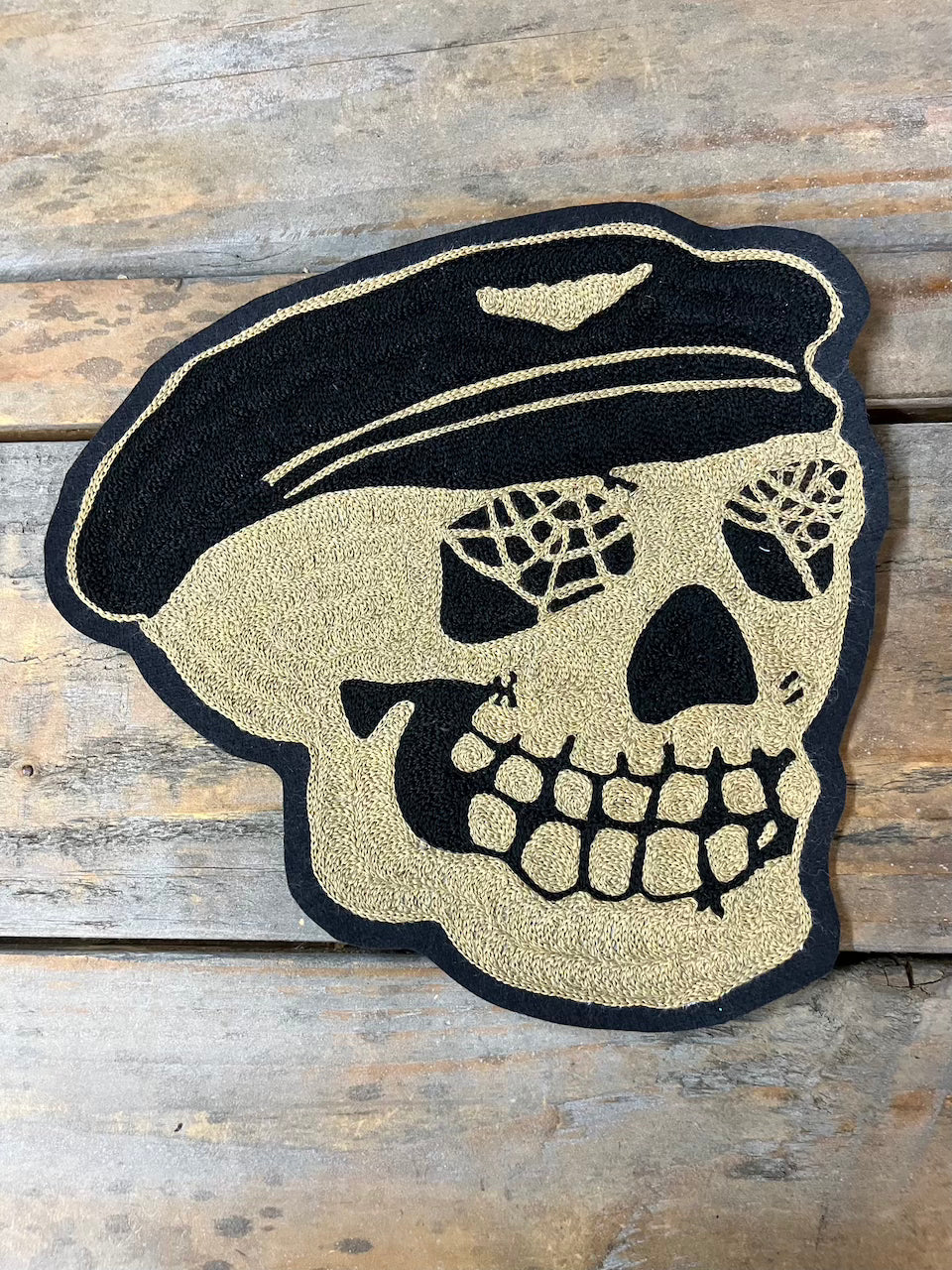"The Wild One" Chainstitched Skull patch
