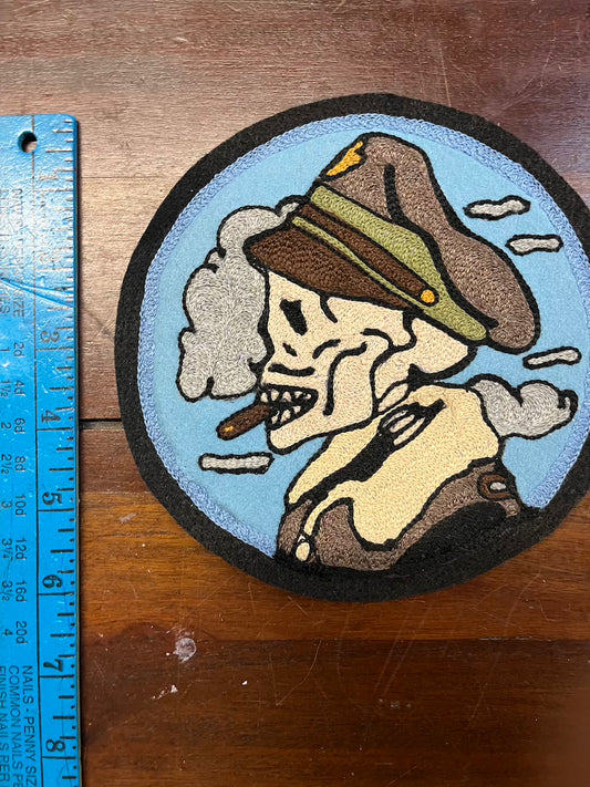 "Skull Pilot" Chainsitched Patch- replica
