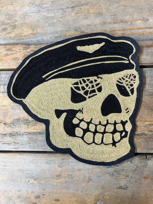 "The Wild One" Chainstitched Skull patch