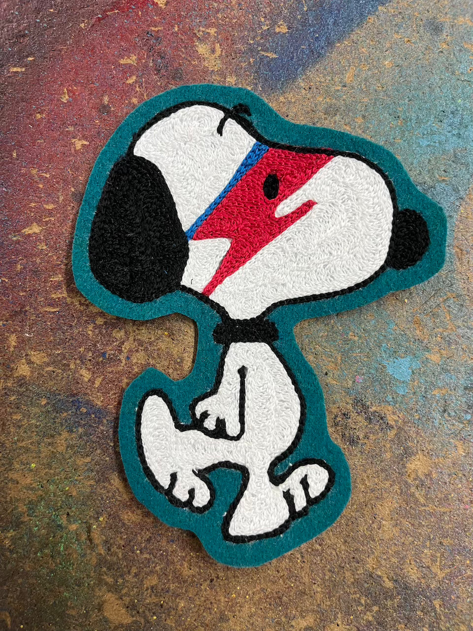 "I wanna be your dog" chainstitched patch