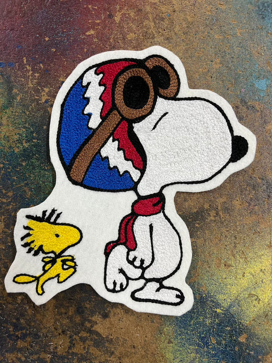 "Road Dog" chainstitched patch