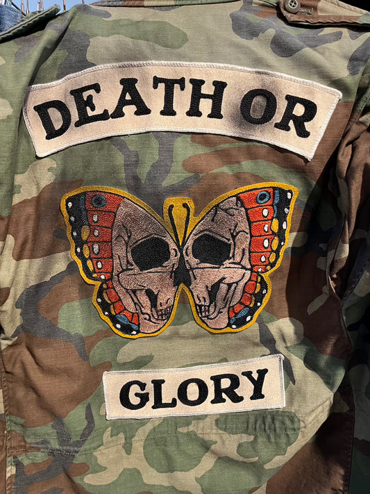 Death or Glory Chainstitched Patch Set