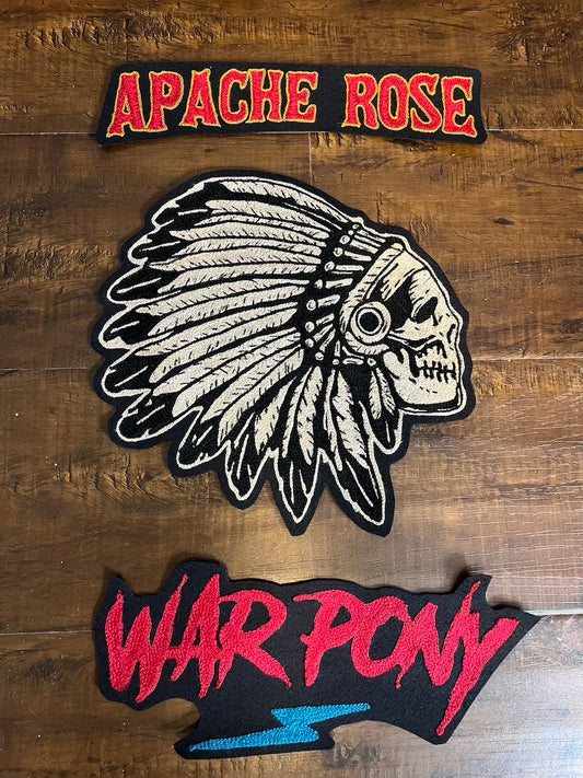 War Pony AR Custom Chainstitched Patch