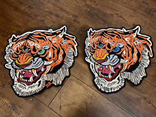 Tiger  Chainstitched Patch Set