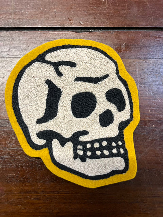 Mini Skull Chainstitch Patch