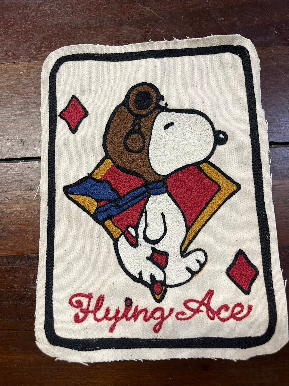 Flying Ace Chainstitched Patch