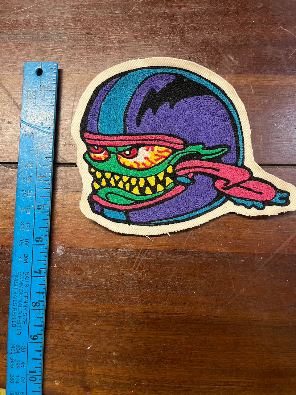 Moto Monster Chainstitched Patch