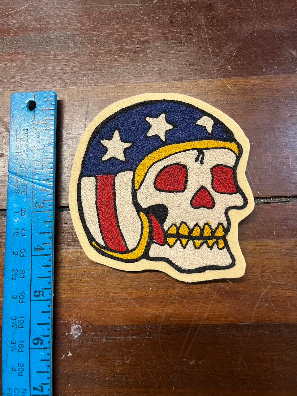 "Wyatt- Easy Rider" chainstitched patch