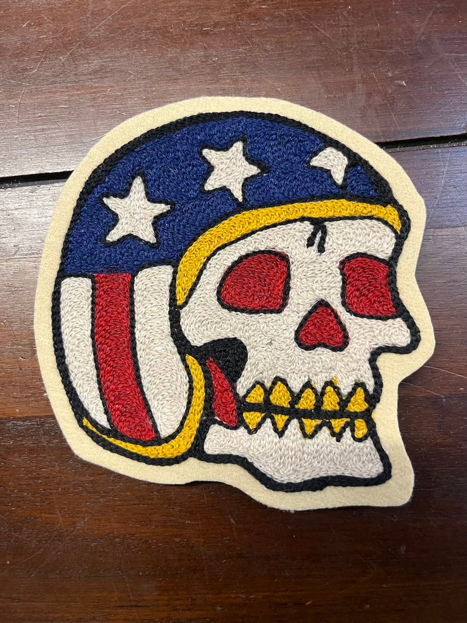 "Wyatt- Easy Rider" chainstitched patch