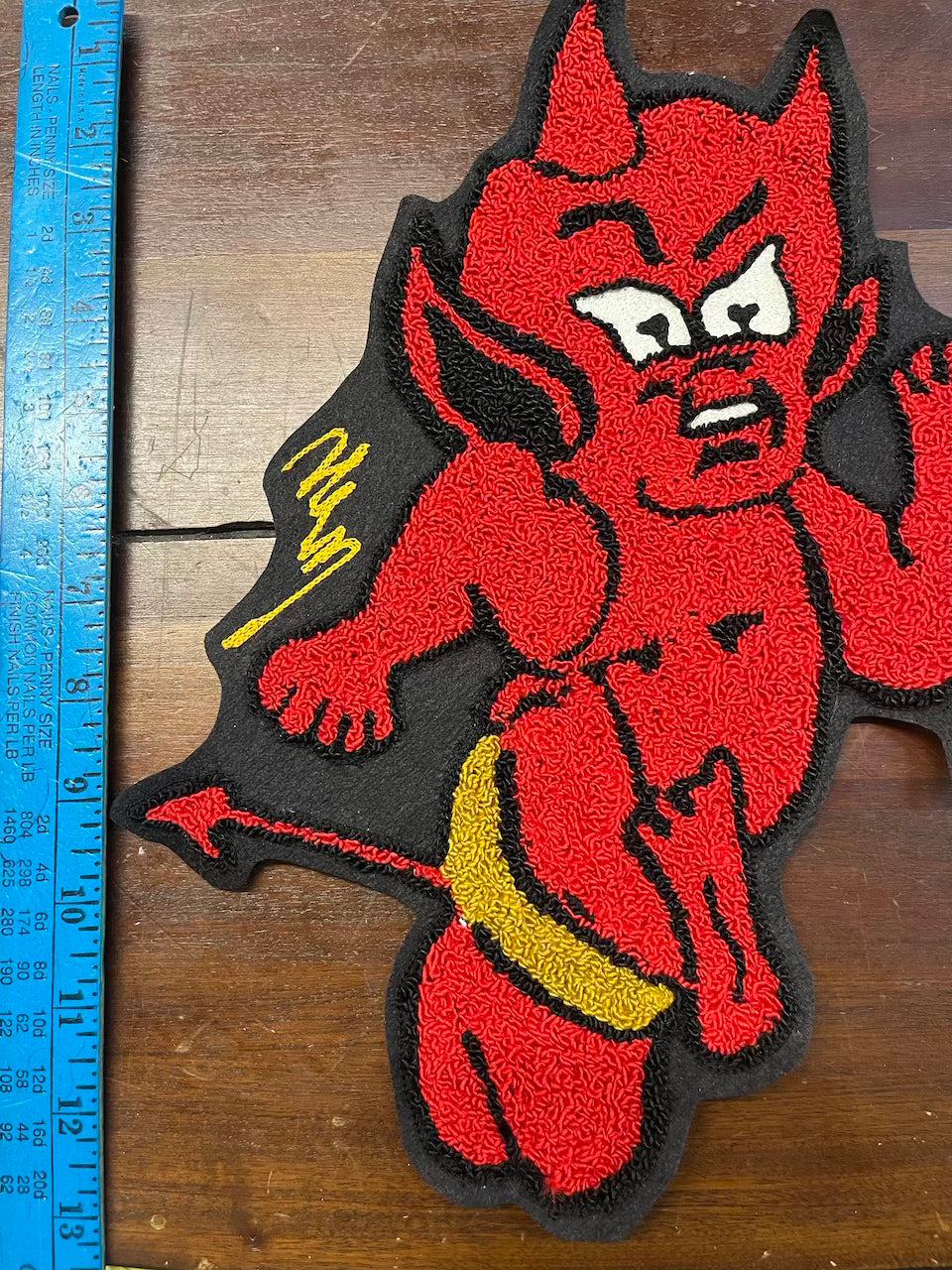x Hot Stuff Chenille Patch