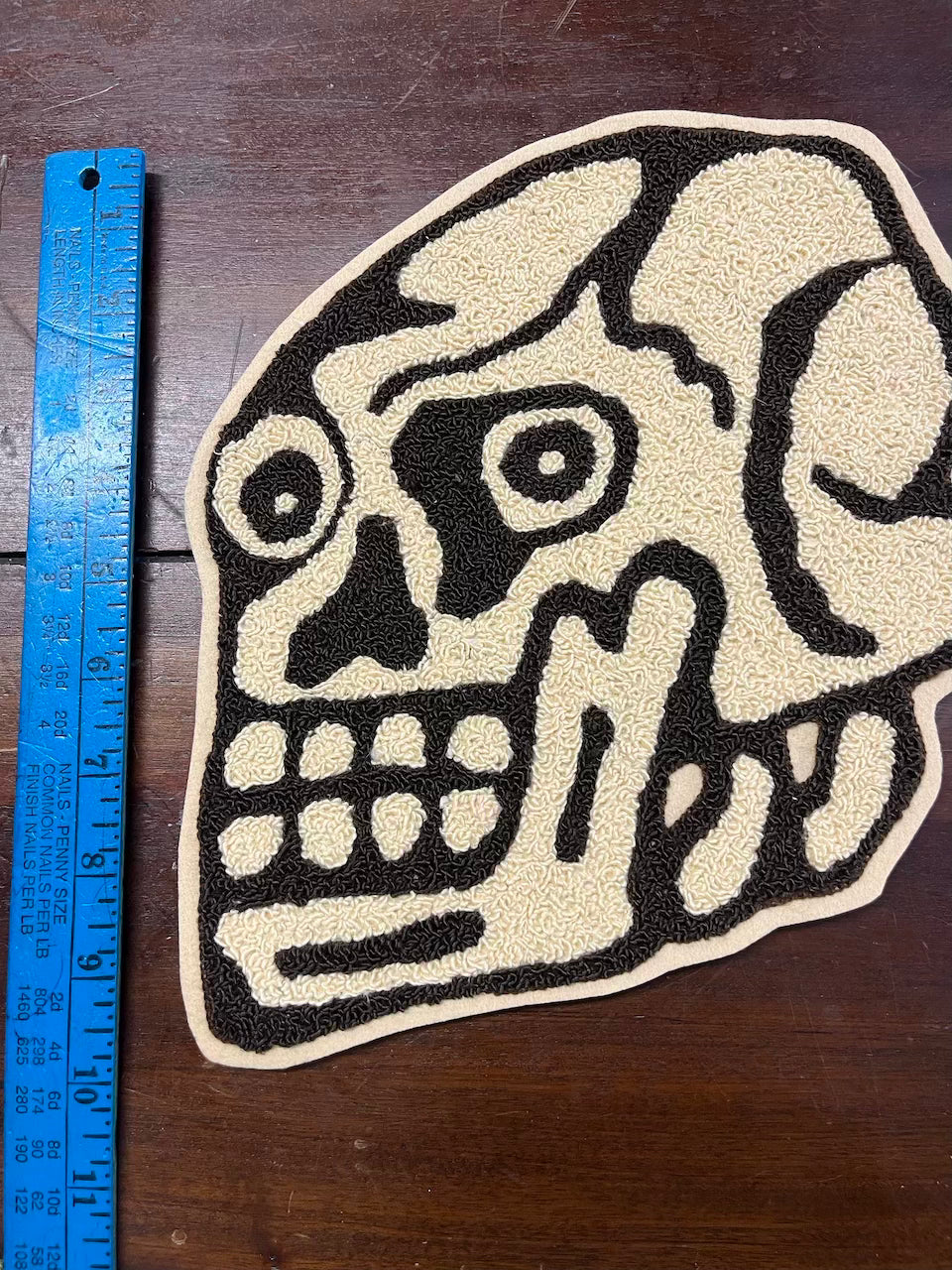 x Skully Chenille Patch