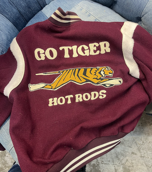 GO TIGER Chainstitched Design