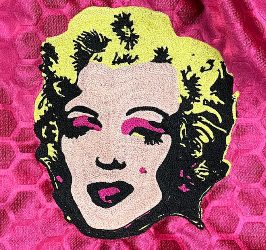 Warhol Marilyn Commissioned Chainstitched Design