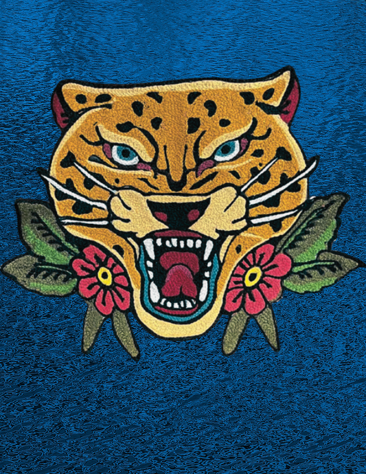 Commissioned Leopard Chainstitched Design