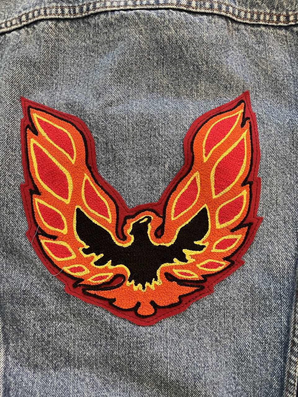 Firebird Commissioned Chainstitched Patch