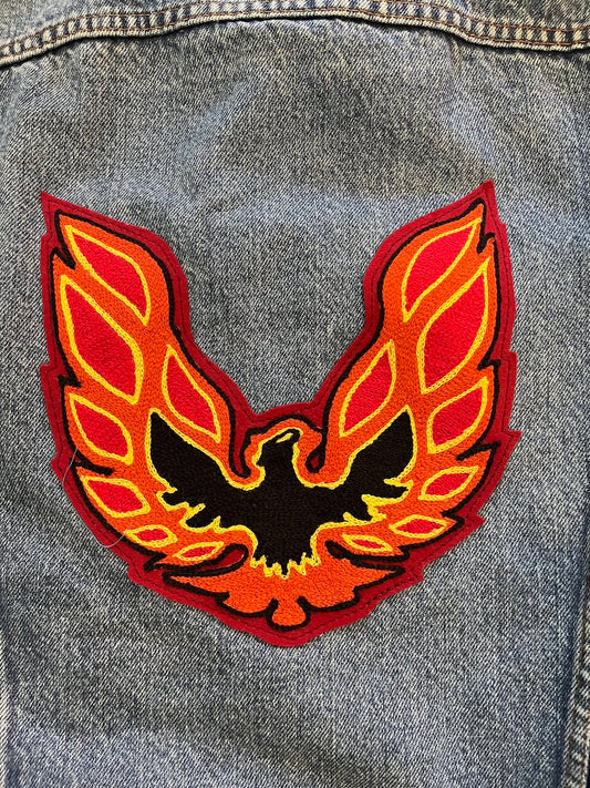 Firebird Commissioned Chainstitched Patch